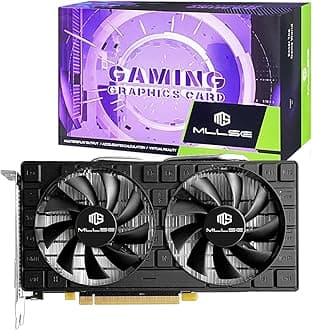 RX 580 8GB Graphics Card, 2048SP GDDR5 256 Bit GPU, PCIE 3.0 Gaming Video Card, Dual Fans Cooling, Gaming Card with HDMI/DP/DVI Ports, Desktop Graphics, GPU Video Card for Desktop Computer