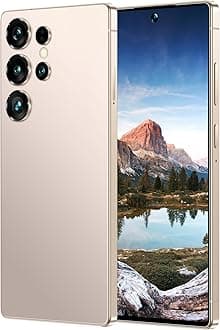 W25 Ultra Cell Phone,8GB+256GB 7.3",Android 5g Unlocked Smartphones,Cell Phone with S Pen,72MP+108MP Zoom Camera,7800mAh,Face ID/Dual SIM Phone+Gift128GB Memory Card (Champagne Gold)
