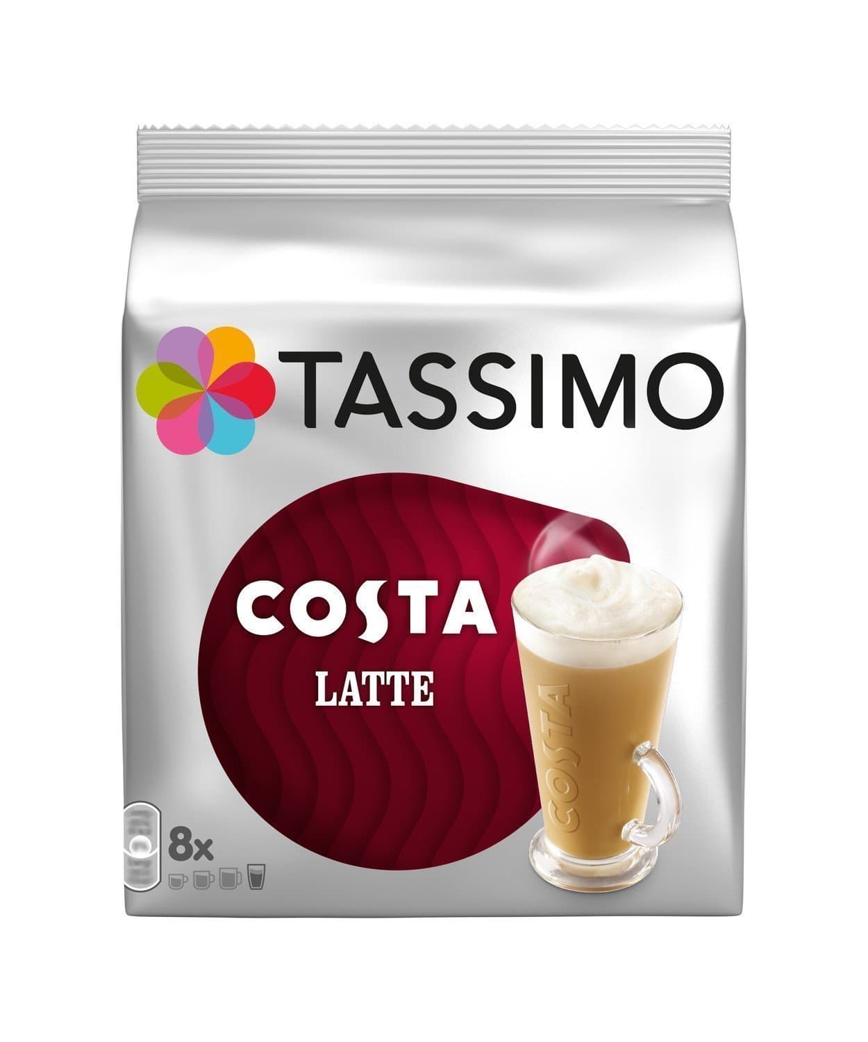 TASSIMO Costa Latte 16 T DISCs (Extra Large Cup Size) 8 Servings