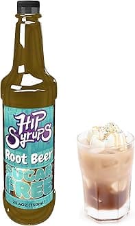 Hip Syrups - Root Beer Sugar Free Simple Syrup Designed for Water Flavor, Bubble Tea, Boba Tea, Cocktails, Root Beer Flavoring, Water Enhancer, Drink Mix for Ice Tea & More, Zero Calorie Flavoring