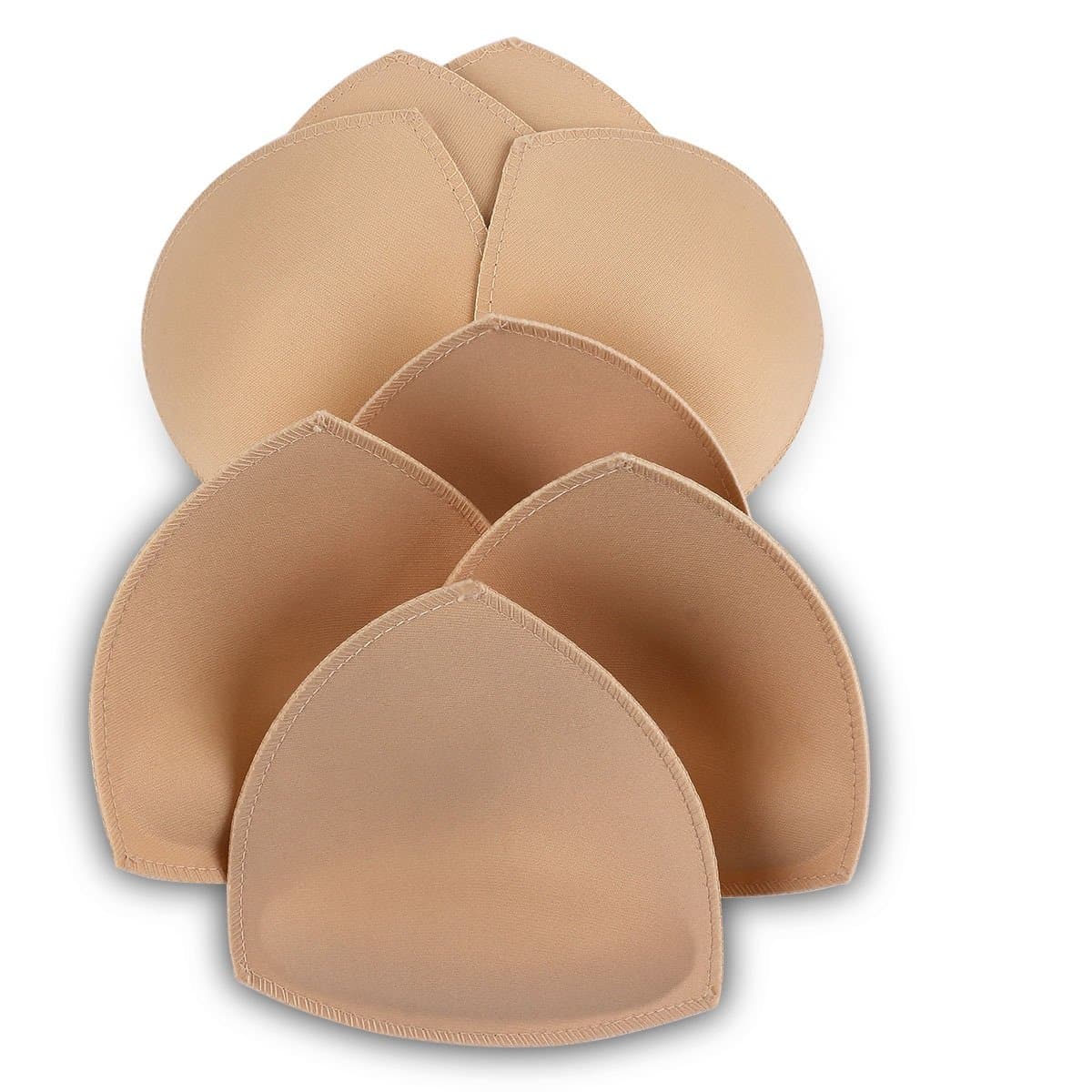 Bra Pad Inserts 4 Pairs With Padding(Beige)