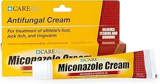 Miconazole Nitrate 2% Antifungal Cream 1.0 oz., Cures Most Athlete’s Foot, Jock Itch, Ringworm, Compare to Leading Brand