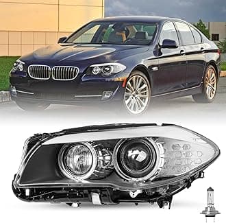 JSBOYAT HID/Xenon w/AFS Type Fit for 2011-2013 BMW 5 Series F10 F18 528i 535i 550i M5 Headlight Assembly Replacement OE Style Projector Factory Headlamp Left Driver Side