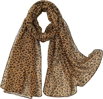 E-Clover Herebuy - Unique Women's Floral Scarves: Chiffon Flowers & Birds Printed Scarf