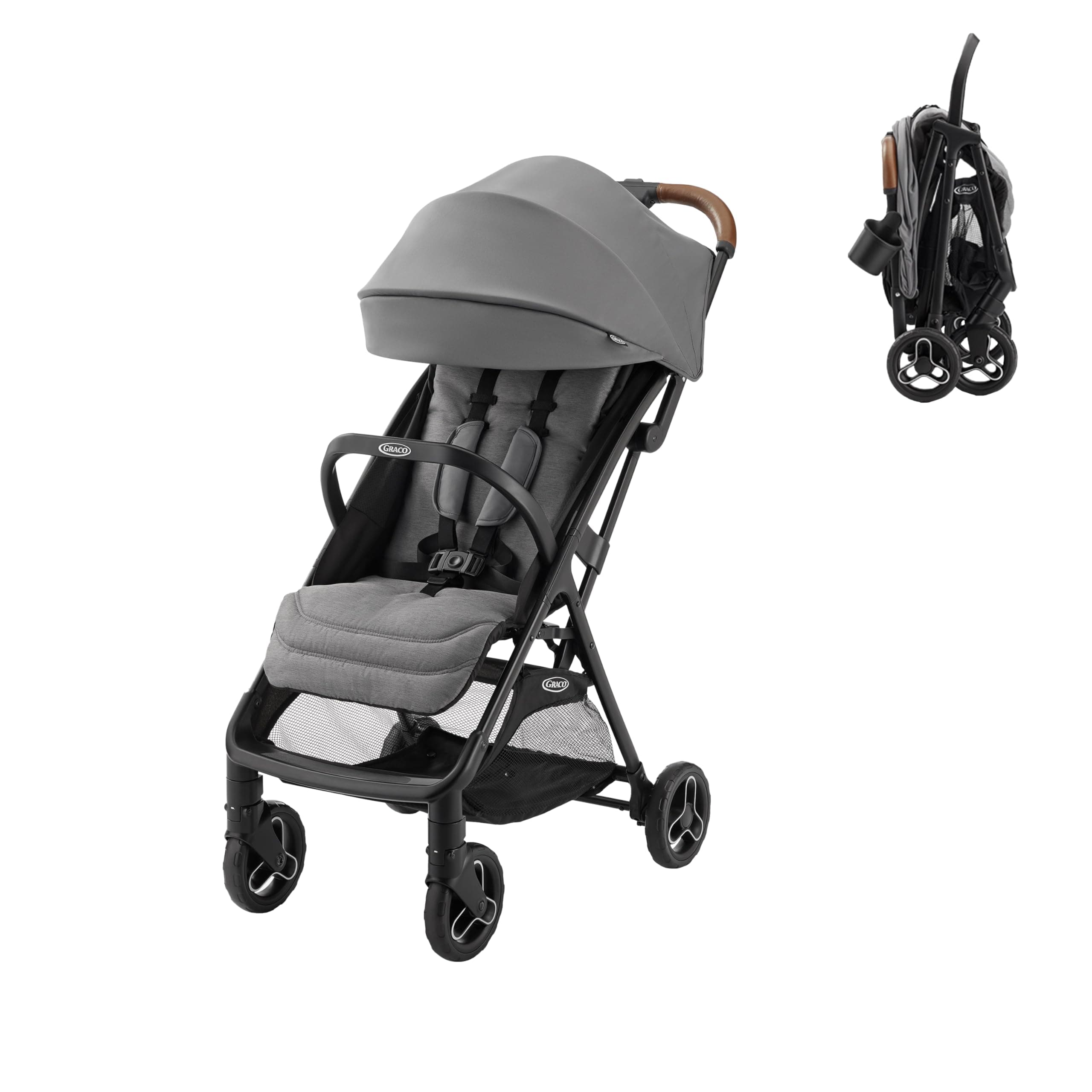 Ready2Jet Compact Stroller – Overhead Friendly Compact Travel Stroller with Automatic Fold, Kingston