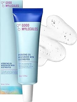 Good Molecules Hydrating Gel Moisturizer – Lightweight Water-Based Gel, Fast-Absorbing Oil-Free Moisturizer for Oily & Combination Skin with Hydrating Electrolytes, Fragrance-Free Face Care