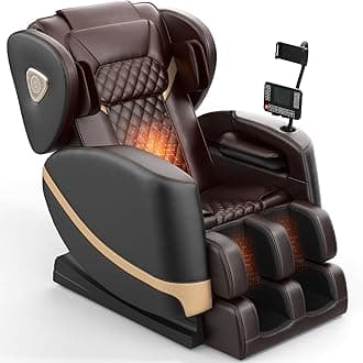 2025 Massage Chair Full Body, Zero Gravity Massage Chair with 10 Fix Rollers, Heating, Foot Massage, Auto Modes, Bluetooth Speaker, Touch Screen Controller (Black & Brown)The Forest Stewardship Council