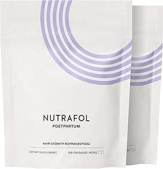 Postpartum Supplement for Hair Growth with Breastfeeding-Friendly Ingredients for Thicker-Looking, Stronger-Feeling Hair (2-Month Supply) (2 Refill Pouches)