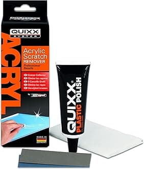Quixx Xerapol Acrylic Scratch Remover (50g polish/1 cloth/2 sandpaper)
