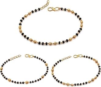 JHBGold Plated Hand Bracelet Combo For Women