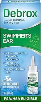 Debrox Swimmer’s Ear Drops with Isopropyl Alcohol, Ear Drying Drops for Adults and Kids, 1 Fl Oz