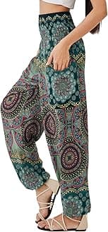 - Boho Pants for Women - Hippie Harem Pants Women - Womens Yoga Pants – Comfy Bohemian Flowy Hippie Clothes