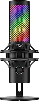 QuadCast 2 S – USB Microphone, with RGB Lighting, Streaming and Podcasting, with On-Board Controls, LED Lighting, Removable Shock Mount, PC, Mac, USB-C - Black