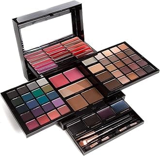 Profusion Cosmetics - Pro Elevation Kit - Starter Makeup Artist Kit Eyeshadows Lip Shades Gel Eyeliners Highlighters Contour Bronzer Brow Powder Eyebrow Wax Eyebrow Highlighter Applicator Brushes