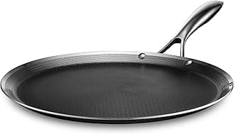 - HexClad Hybrid Nonstick 13-Inch Griddle Pan, Stay-Cool Handle, Dishwasher-Friendly, Oven-Safe Up to 900°F, Induction Ready, Compatible with All Cooktops