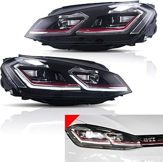 JDMSPEED New LED Headlight With Sequence Indicator Pair Front Replacement For For Volkswagen VW Golf 7 2013 2014 2015 2016 2017 2018