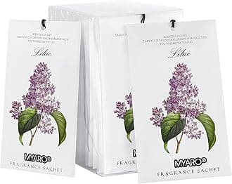 MYARO12 Packs Lilac Scented Sachets for Drawer and Closet, Long-Lasting Sachets Bags Air Freshener, Fresh Scents Potpourri Bags Home Fragrance for Lover