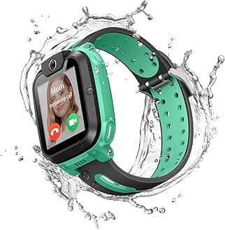 Z1 Kids Smartwatch Phone, 4G Video & Calls and GPS Tracking with Real-Time Location Smart Watch, IPX8 Waterproof, Long Battery Life, Class Mode and Stranger Rejection (Z1,Green)