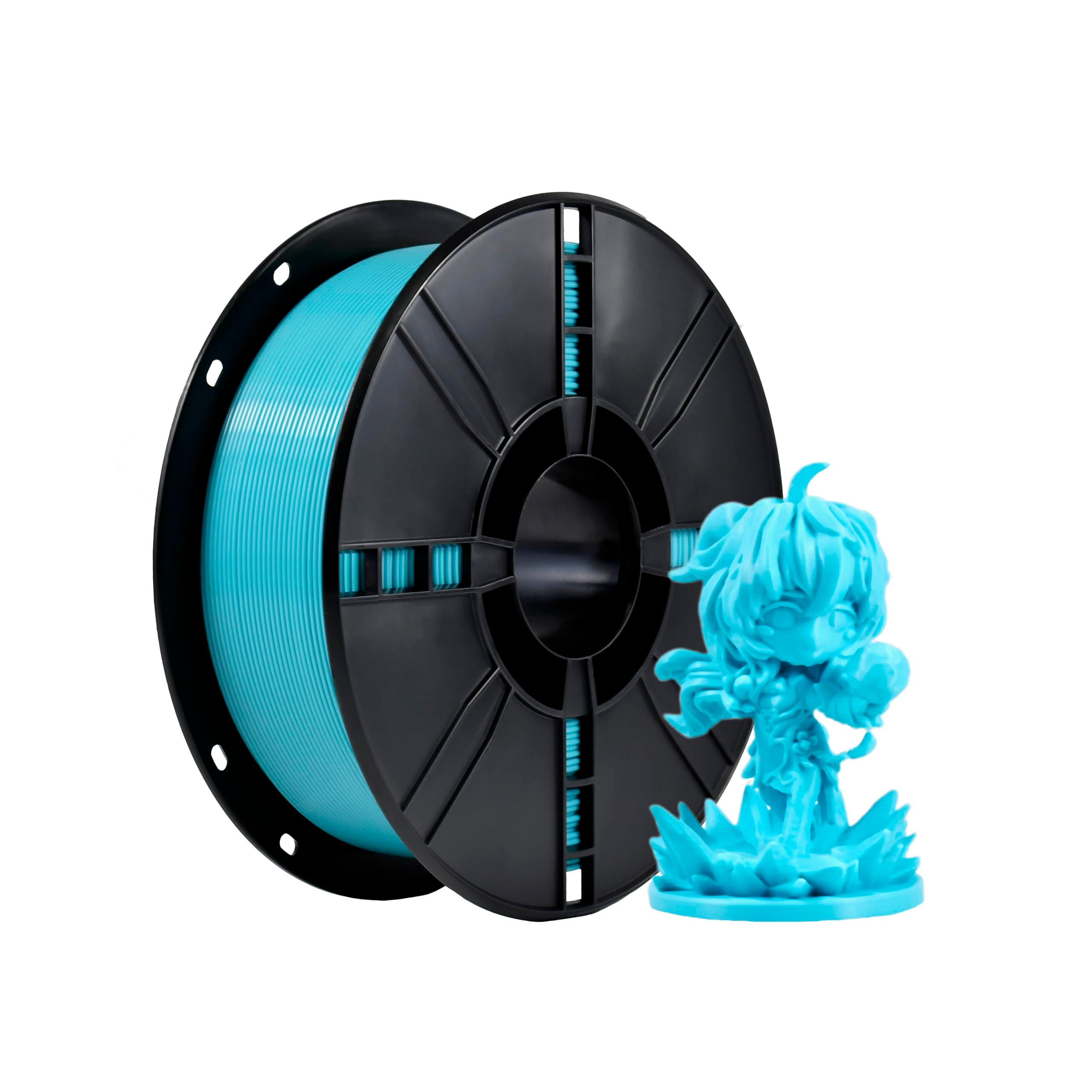 iBOSS PLA Plus (PLA+) 3D Printer Filament, PLA Filament 1.75mm, Dimensional Accuracy +/- 0.02 mm, 1 kg Spool (2.2 lbs), Compatible with Most FDM Printers (Cyan)