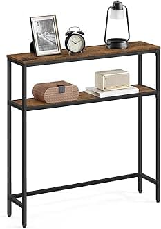 VASAGLE Console Table, Rustic Brown ULNT130K01