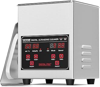 Sonic Cleaner, 1.3L Professional 60W Cleaning Machine with Timer & Heater, 40kHz Digital Sonic Cleaner with Basket for Watch Glasses Jewelry Retainer Industrial Parts Tools