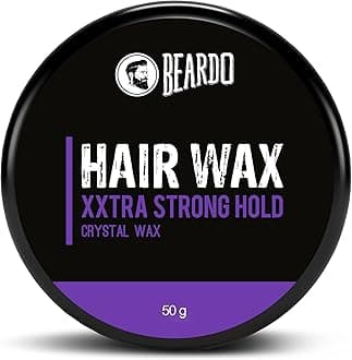 Beardo Xxtra Stronghold Hair Wax, 50 gm | Crystal Wax | Extra Strong Hold | Glossy Finish | Shine | Styling Wax for Men