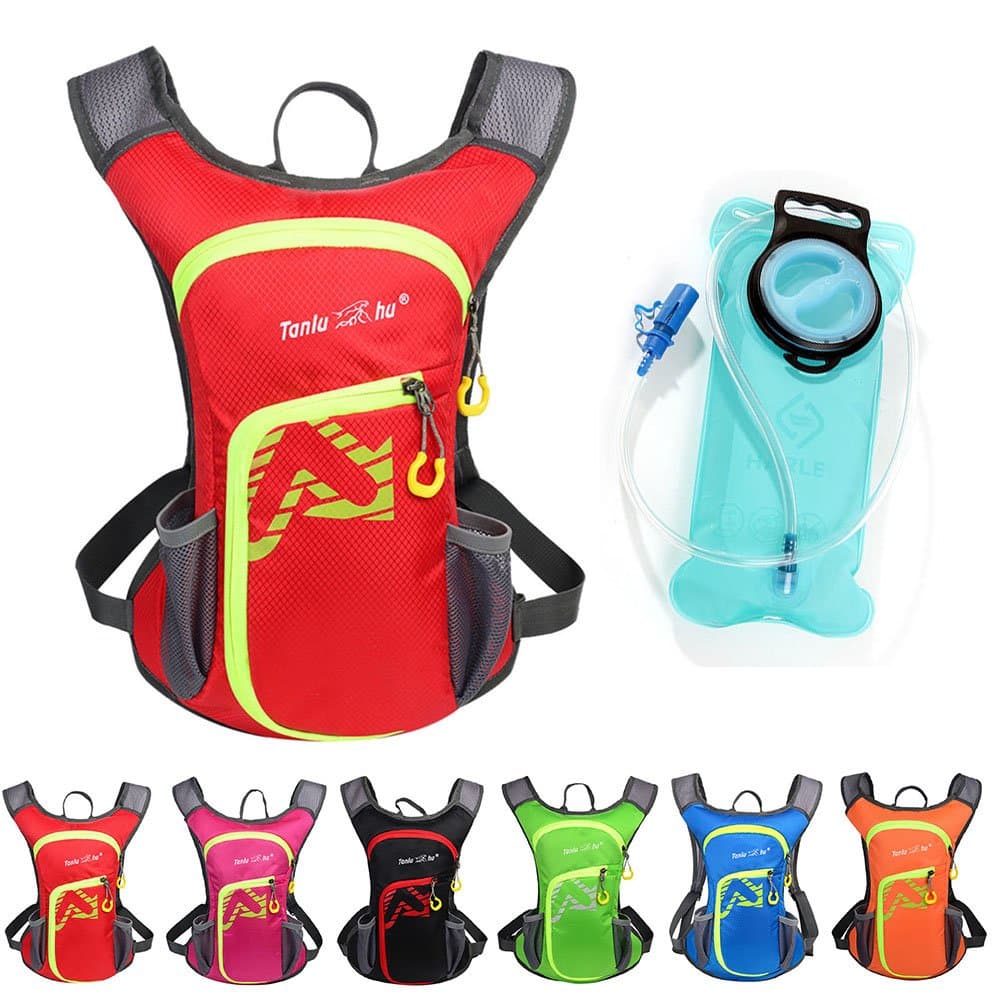 Asiki 12L Hydration Backpack with 2L Water Bladder - Waterproof Camping Hiking Running Biking Trekking Climbing Cycling Hydration Pack & Rucksack