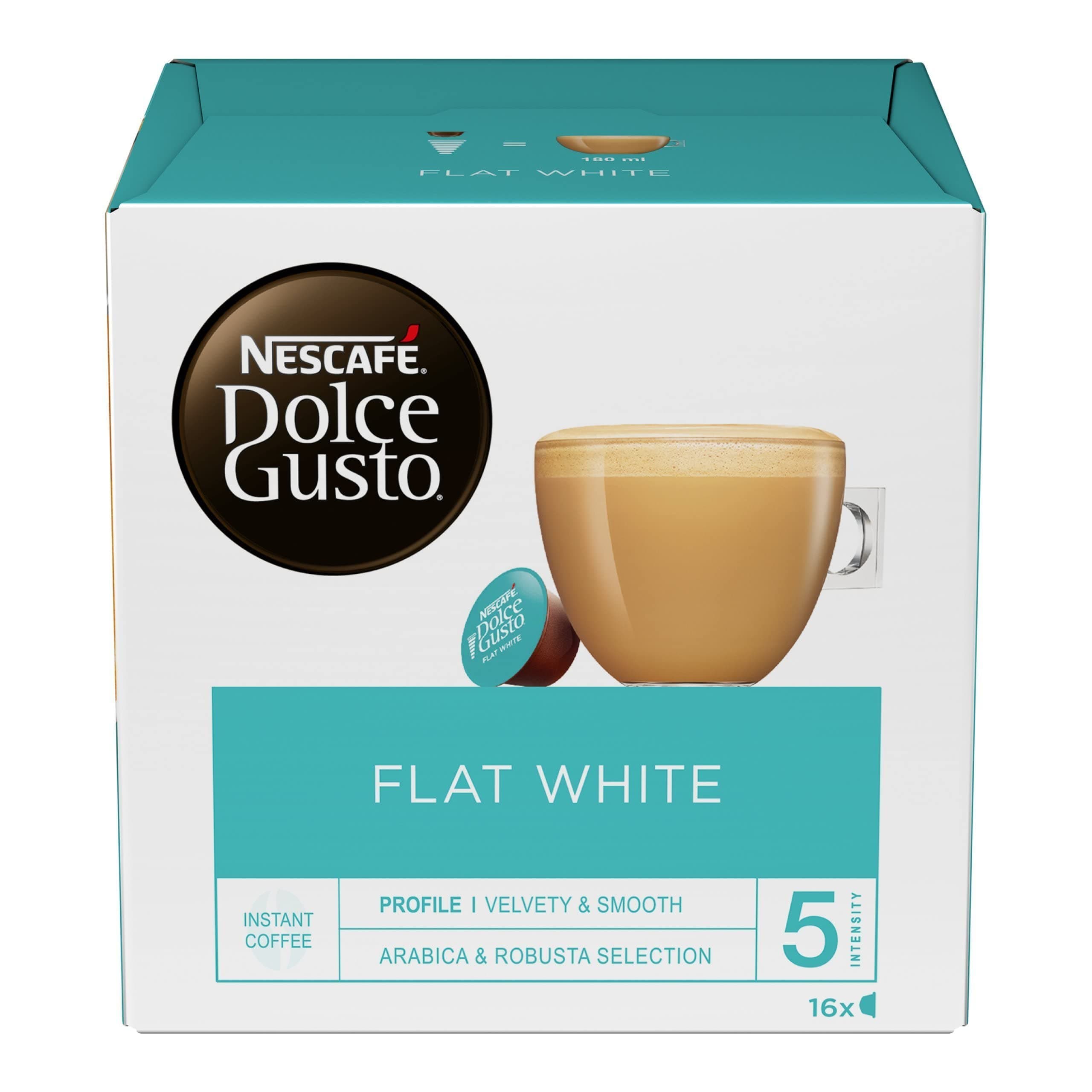 NESCAFÉ DOLCE GUSTO Flat White, 16 Drinks