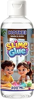 HOTKEI 200 ml Clear Slime Glue DIY Magic Jelly Putty Toy for Making Maker kit Set Liquid Gel Games Birthday Gift Toys for Boys Girls Kids for Making Slime at Home 3 to 10 Years