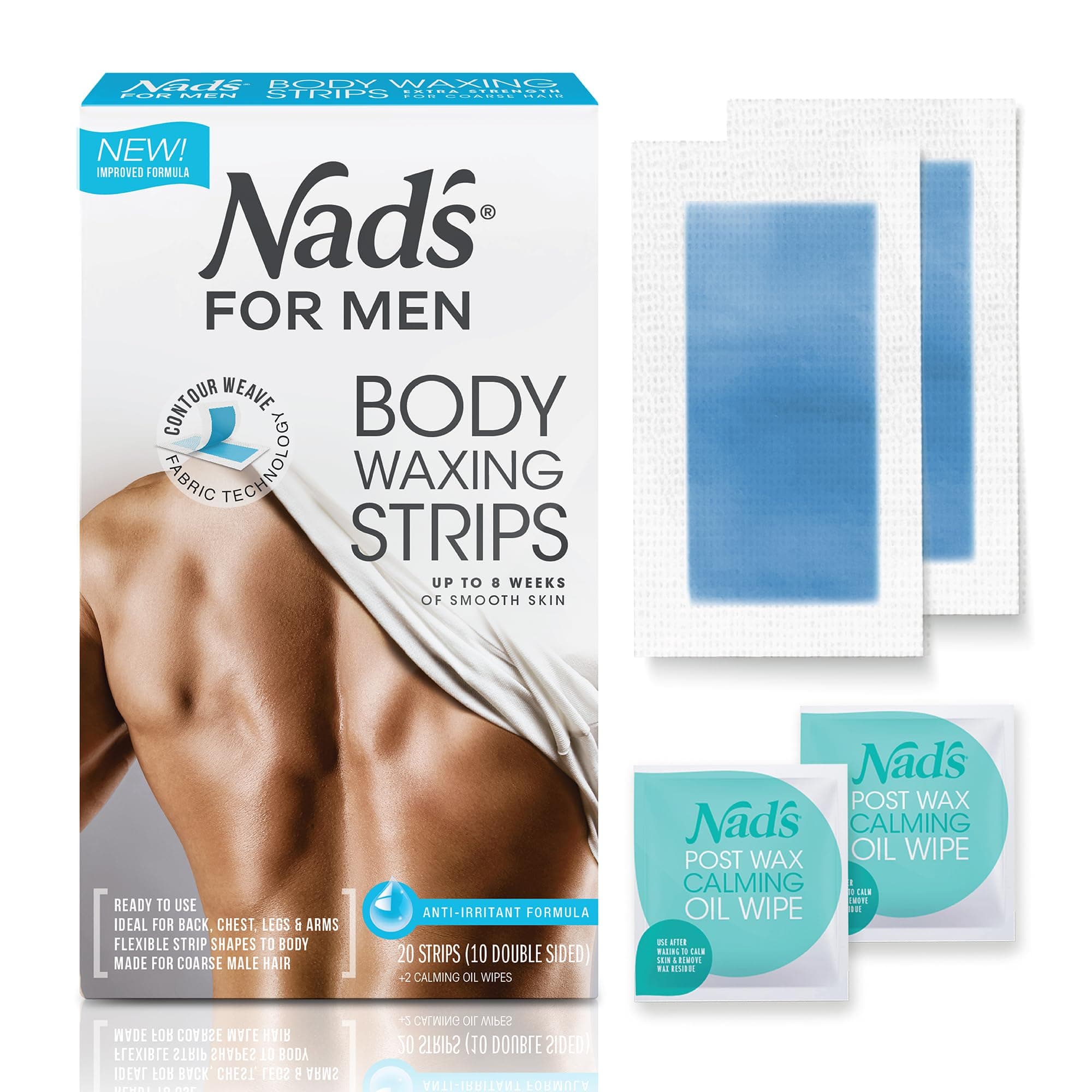 Nad's For Men Body Wax Strips