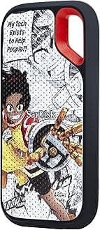 SanDisk 1TB Extreme Portable SSD, Afrofuturism Edition - Up to 1050MB/s, USB-C, USB 3.2 Gen 2, IP65 Water and Dust Resistance, Updated Firmware - External Solid State Drive - SDSSDE61-1T00-GBH