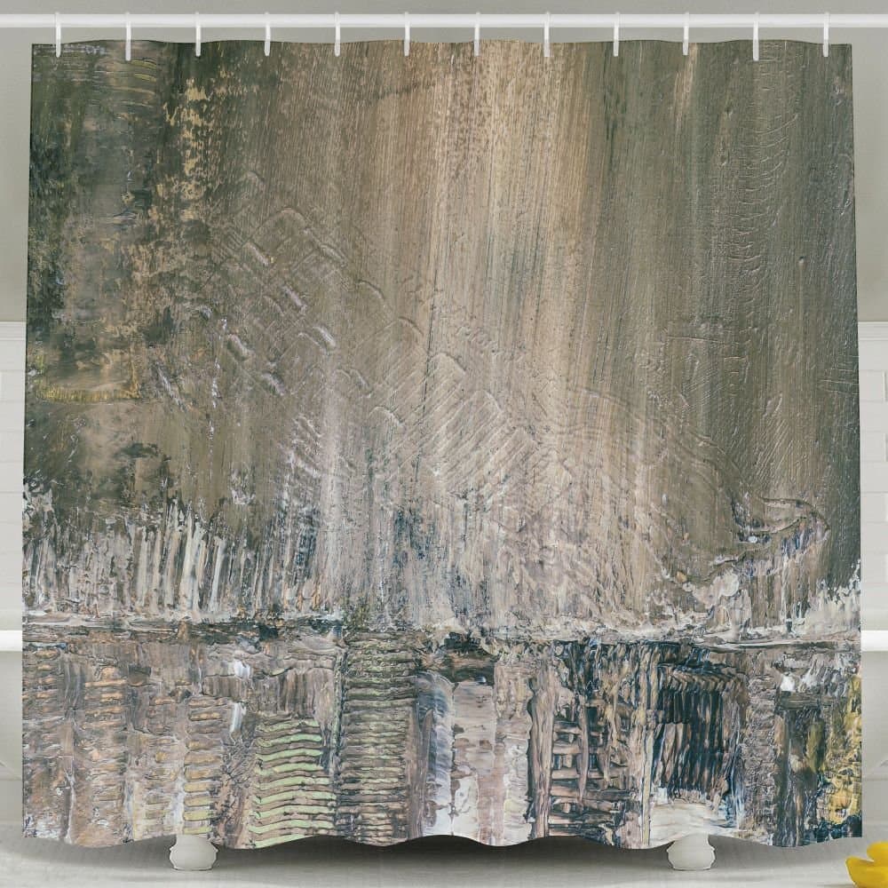 Xiaobaby Creative Abstract Hand Painted Background Wallpaper Texture Classic Shower Curtain 6072inch