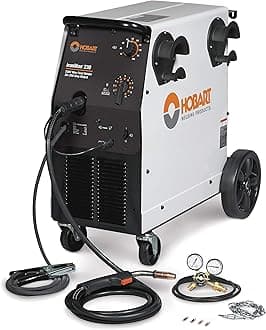 500536 Ironman 230 MIG Welder With Wheel Kit & Cylinder Rack