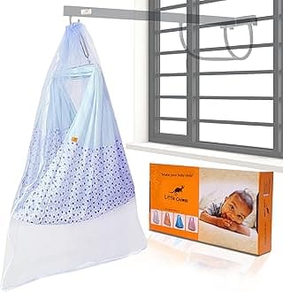 New Born Baby Swing Cradle Set with Mosquito Net and Triangle Spring Set