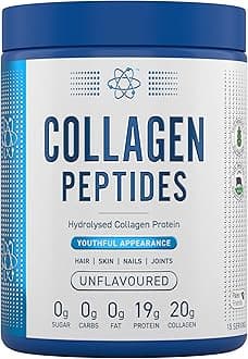 Collagen Peptides Powder - Hydrolysed Bovine Collagen Protein, Halal, Healthy Skin, Hair, Nails (Unflavoured) (300g - 15 Servings)