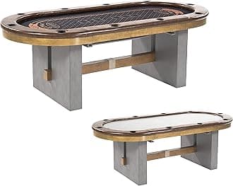 Barrington Poker Multiple Styles Folding Poker Table & Poker Table Top/Dining Table Collection, Durable Padded Rail Tables with Felt Playing Surface, Perfect for Texas Holdem Games