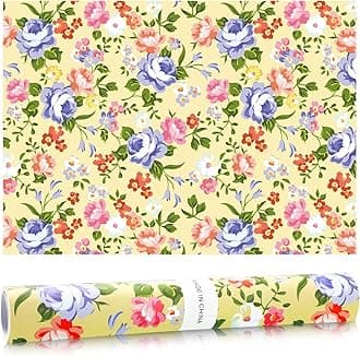 10 Sheets Drawer Liners for Dresser Scented Drawer Liners Non Adhesive Scented Paper for Fragrant Home Shelf Closet(Lavender,Colorful Flowers)