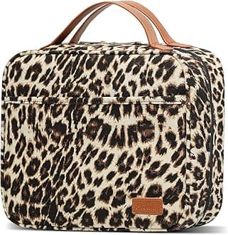 Bosidu - Hanging Travel Toiletry Bag, Large Capacity Cosmetic Organizer for Women with 4 Compartments and 1 Sturdy Hook,Travel, Daily Use or Christmas