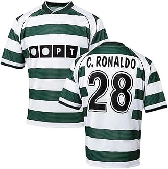 95miles garmentsCristiano Ronaldo Jersey 28 Number Sportiing First Club Football Old Jerseys Club Team Men's Home Jersey