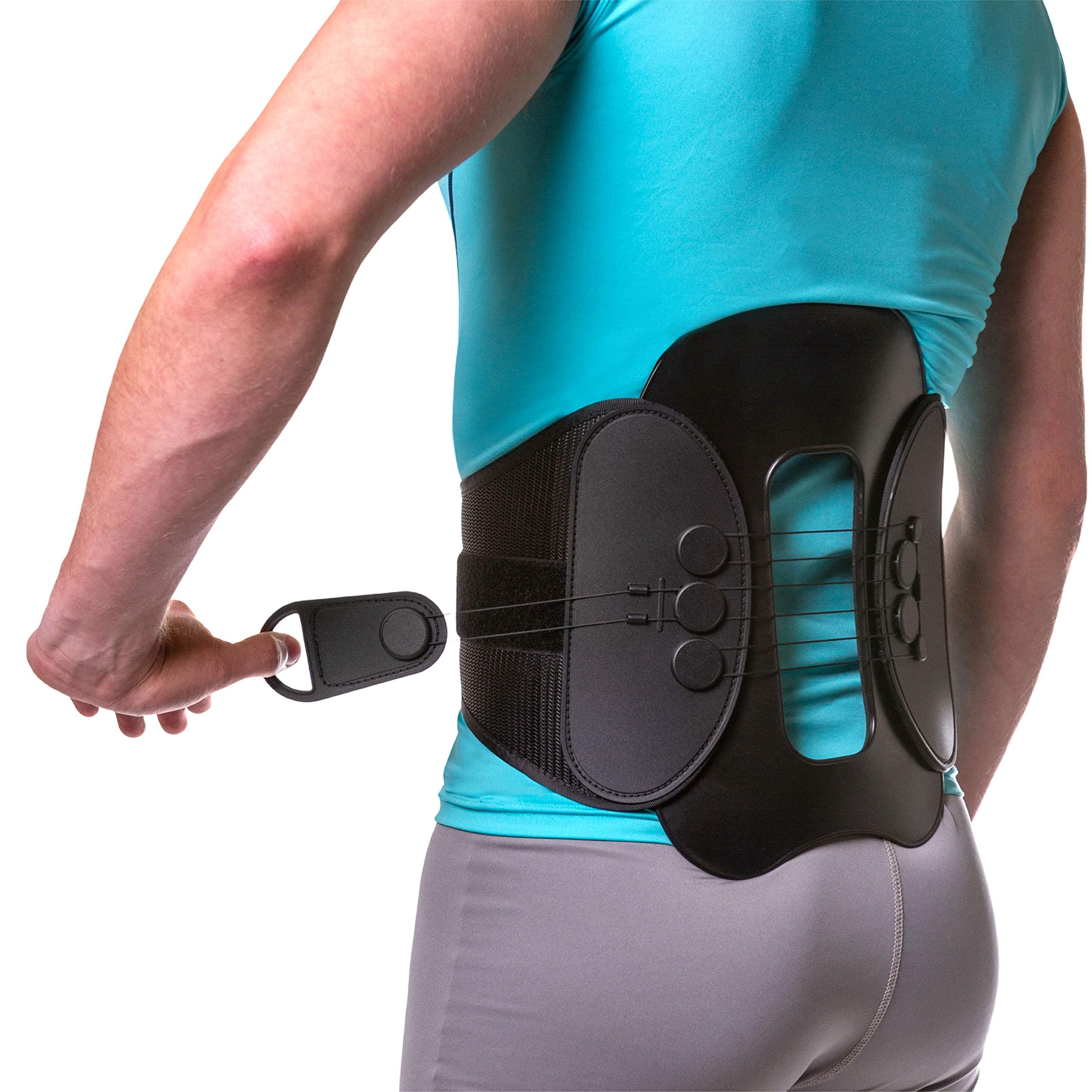 Spine Decompression Back Brace - Ottobock MAC Plus Rigid Lumbosacral Corset Belt with Cybertech Pulley System for Sciatica Pain, Disc Injury and After Laminectomy or Spinal Fusion Surgery (L)