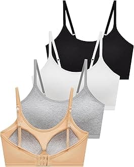 SALIA GIRL Sport Crop Cami Bras for Teens & Training Girls Bras with Adjustable Straps