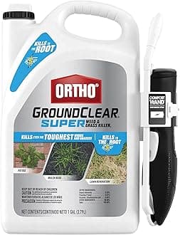 GroundClear Super Weed and Grass Killer1 with Comfort Wand, Kills Crabgrass, Dandelion, Clover and More as Listed, 1 gal.