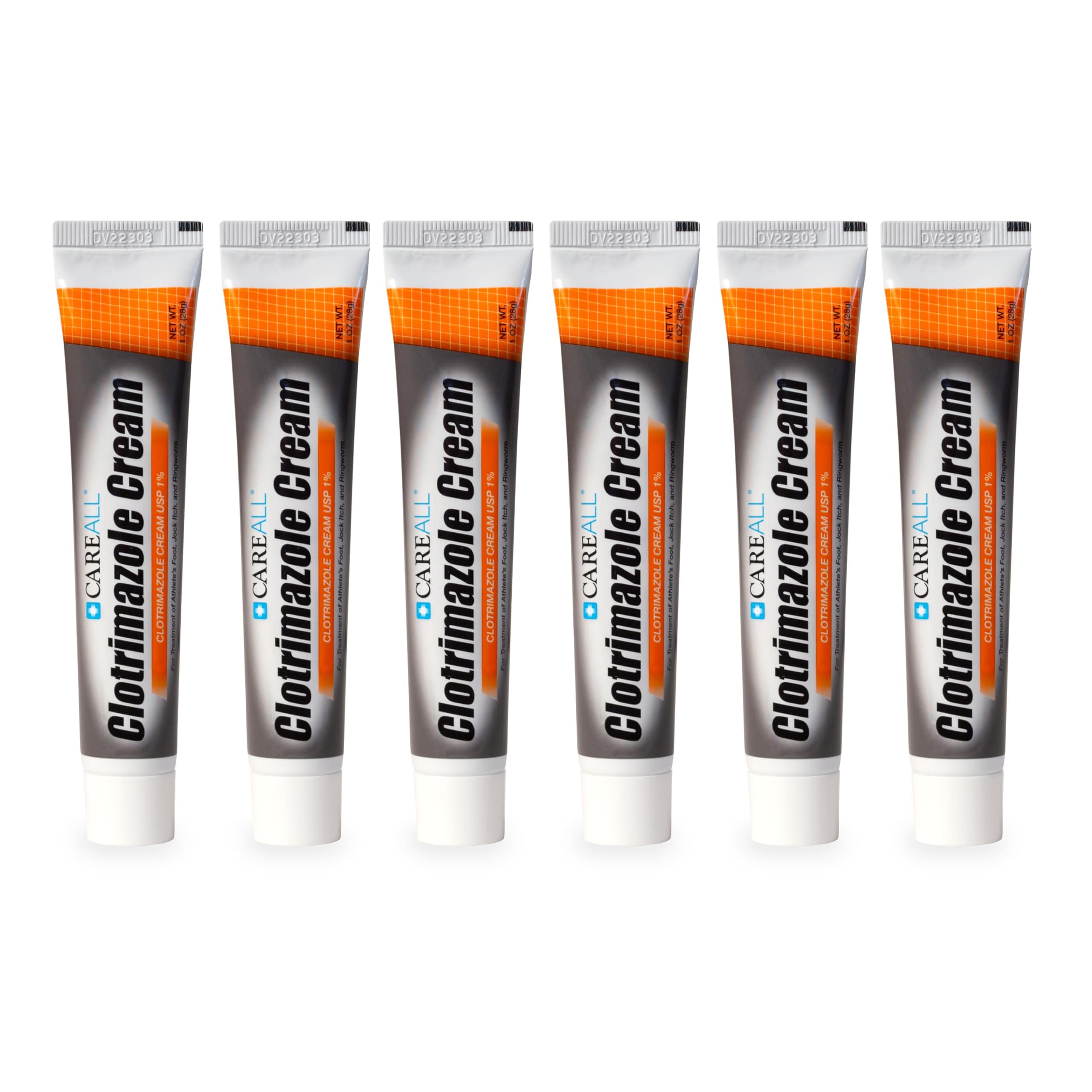 Clotrimazole Antifungal Cream 1% USP 1.0 oz. (6 Pack), Cures Most Athlete’s Foot, Jock Itch and Ringworm, Sooths and Relieves Itching, Burning and Cracking from These Conditions