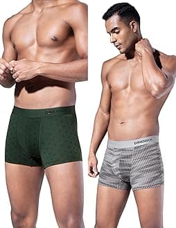 Men's Regular Fit Supima Modal Solid Trunks Pack of 3 | Men's Underwear, Trunks for Men, Underwear for Men, Boxer Underwear for Men, Stretchy Fabric, Anti-bacterial and Microfibre Waistband