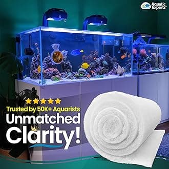 Aquatic Experts Aquarium Filter Floss for Fish Tank Filters - FilterFirst Aquarium Filter Pad - Aquarium Filter Media Roll for Crystal Clear Water, 3/4" - 1" Thick (18 Inch Wide, 72 Inch Long)