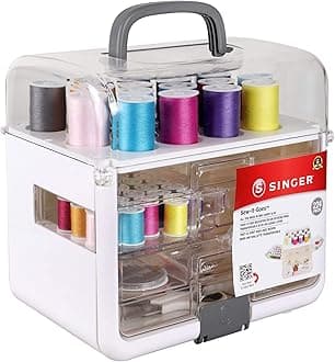 Singer Sew It Goes 224 Piece Set, White, One Size