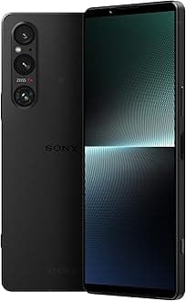 SonyXperia 1 V Black - 6.5 Inch 21:9 Wide 4K HDR OLED - 120Hz Refresh rate -Triple lens(with Next Gen Sensor & ZEISS)- 3.5 mm audio jack - Android 13 - SIM free - Dual SIM hybrid