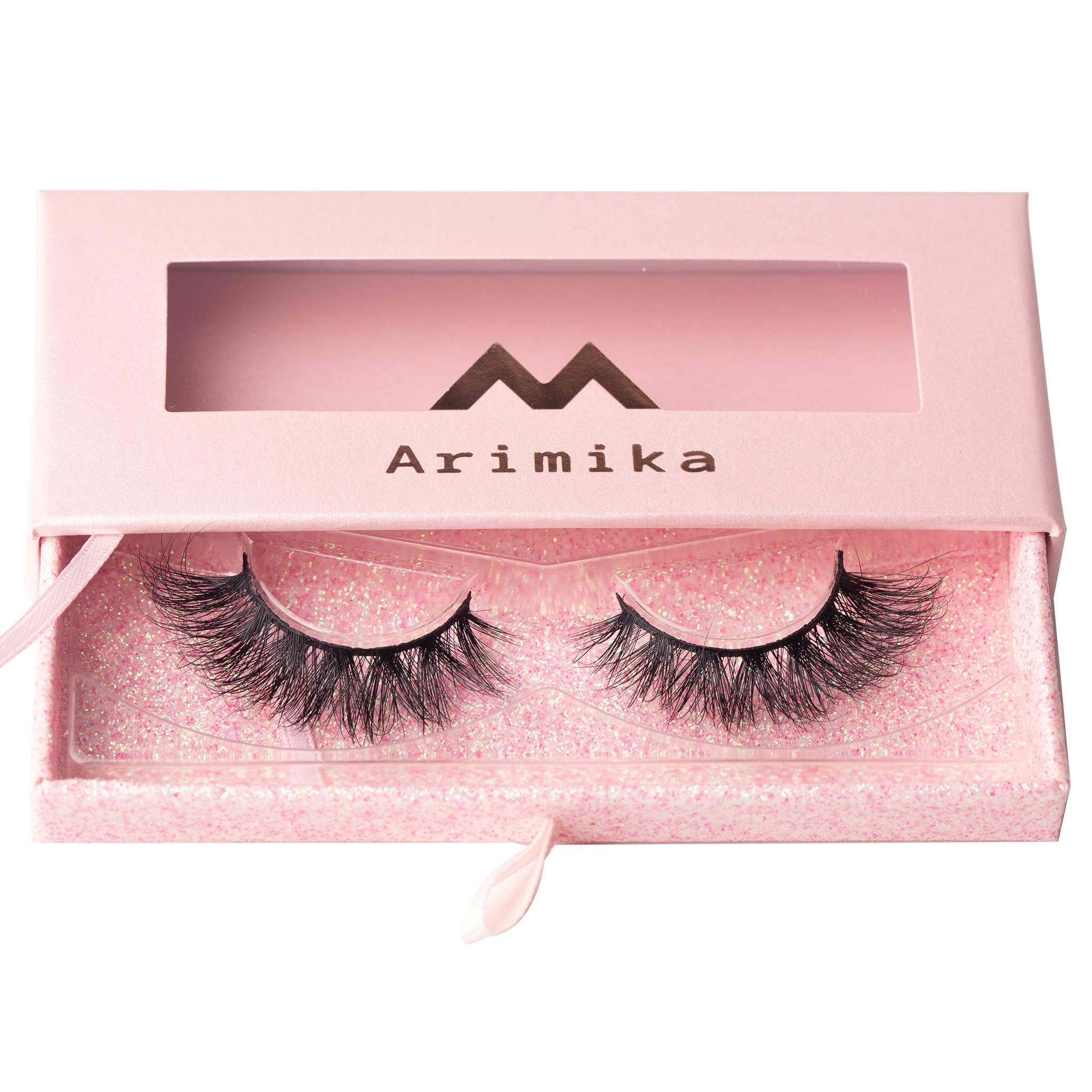 Arimika Full Volume Wispy 3D Mink False Eyelashes- Reusable Lightweight, Natural Fluffy Mink Lashes, M17