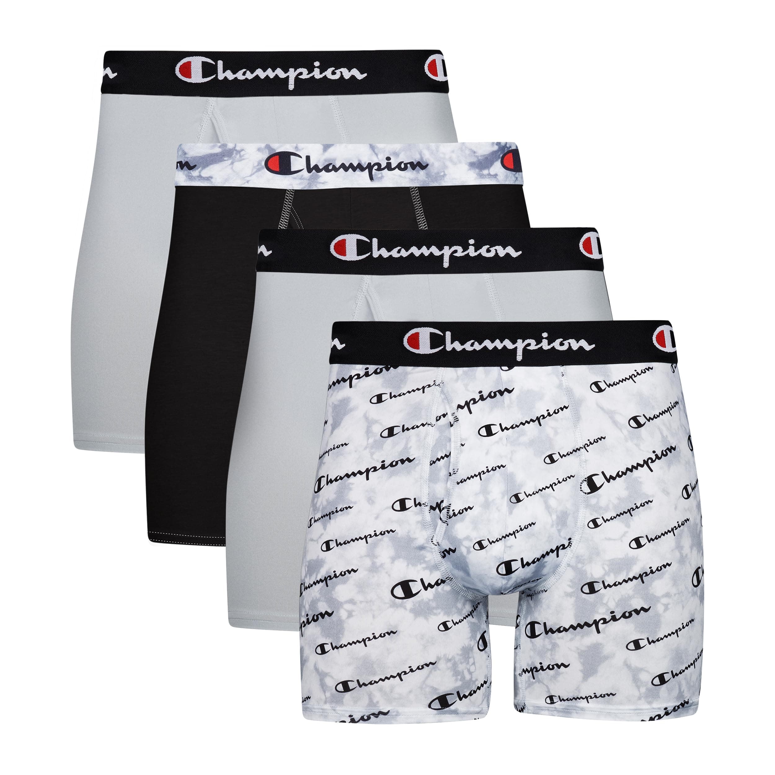 Men's Everyday Active Lightweight Stretch Boxer Briefs With Fly - 4 Pack