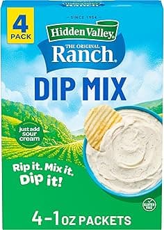 Original Ranch Dip Mix, 1 Ounce Each, 4 Count (Package May Vary)